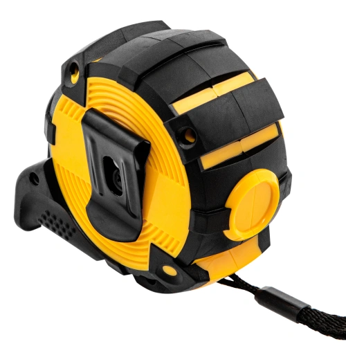 Рулетка 5м х 25мм, автоматич. фиксац., нейлон. покрытие, магнит. зацеп, двухстор. разметка Denzel по ценам производителя в Воронеже с доставкой по всей России