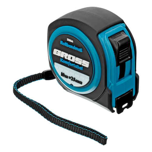 Рулетка Komfortabel 10 м х 25 мм,обрезиненный корпус Gross по ценам производителя в Воронеже с доставкой по всей России