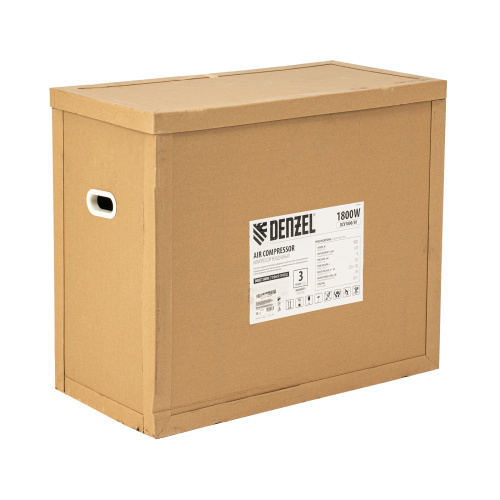 Компрессор воздушный прям. привод DCV1800/50, 1,8 кВт, 50 литров, 320 л/мин Denzel по ценам производителя в Воронеже с доставкой по всей России