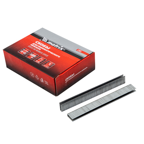 Скобы для пневматического степлера 18GA, 1.25 х 1 мм, длина 16 мм, ширина 5,7 мм, 5000 шт Matrix по ценам производителя в Воронеже с доставкой по всей России