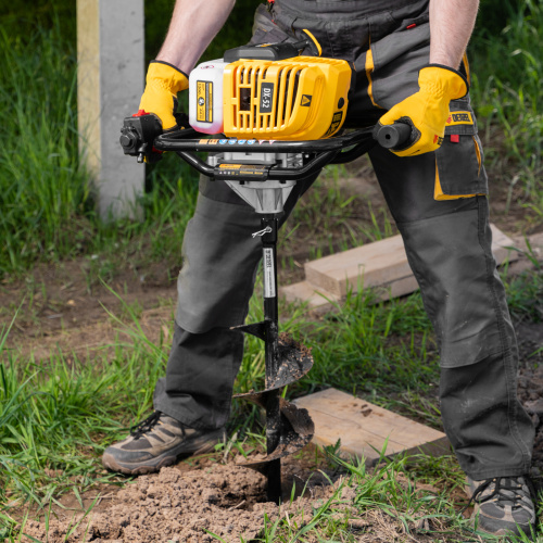 Шнек для грунта ER-150, диаметр 150 мм, длина 800 мм,соединение 20 мм, съемный нож Denzel по ценам производителя в Воронеже с доставкой по всей России