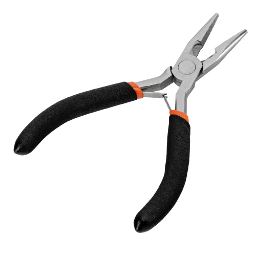 Длинногубцы прямые Mini, 130 мм, никелированные, авторазжим Sparta по ценам производителя в Воронеже с доставкой по всей России