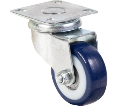 Колесо аппаратное поворотное SCv 25 50 мм (синяя резина) по ценам производителя в Воронеже с доставкой по всей России