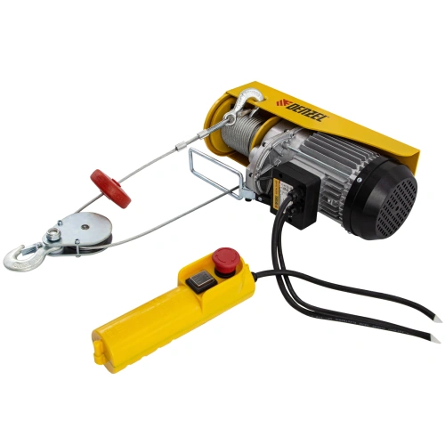 Тельфер электрический TF-800, 0.8 т, 1300 Вт, высота 12 м, 8 м/мин Denzel по ценам производителя в Воронеже с доставкой по всей России