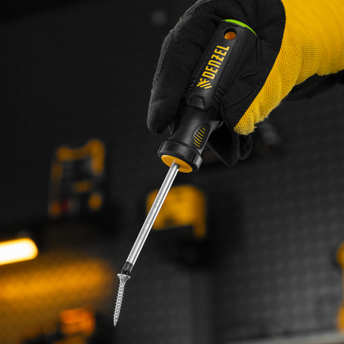 Отвертка, PZ1x75 мм, S2, 3к рукоятка Denzel по ценам производителя в Воронеже с доставкой по всей России