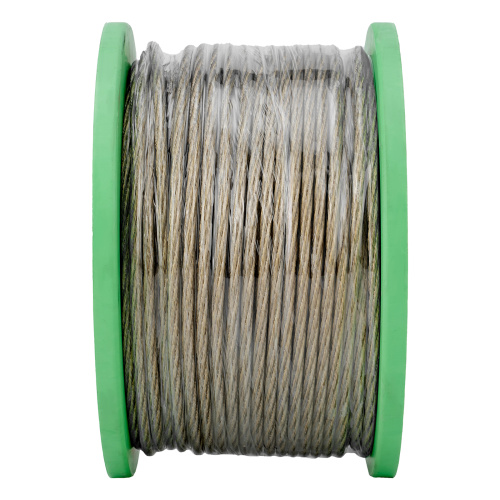 Трос металлополимерный прозрачный ПР-5.0, толщина 4.0 мм, катушка 100 метров Сибртех по ценам производителя в Воронеже с доставкой по всей России