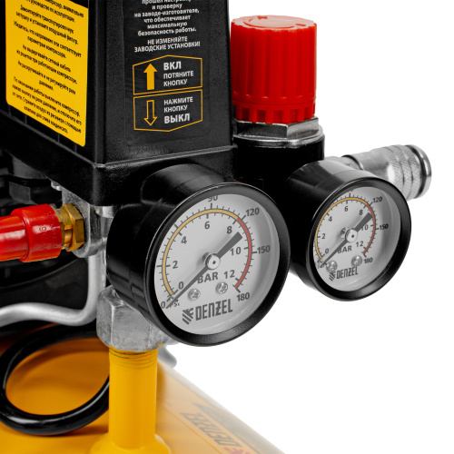 Компрессор воздушный DLC1300/24 безмасляный 1.3 кВт, 24 литра, 206 л/мин Denzel по ценам производителя в Воронеже с доставкой по всей России