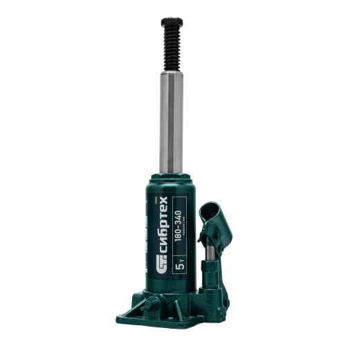 Домкрат гидравлический бутылочный, 5 т, 180-340 мм Сибртех по ценам производителя в Воронеже с доставкой по всей России