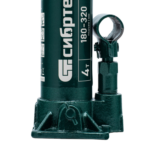 Домкрат гидравлический бутылочный, 4 т, 180-320 мм Сибртех по ценам производителя в Воронеже с доставкой по всей России