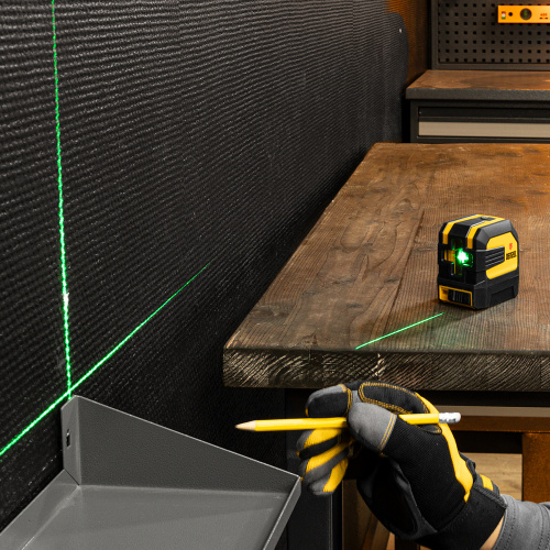 Лазерный уровень LX 03 Green, 30 м, 520 нм, резьба 1/4" Denzel по ценам производителя в Воронеже с доставкой по всей России