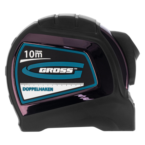 Рулетка "Doppelhaken",10 м x 25 мм,двухсторонний зацеп,Нейлон,двусторонняя шкала,автоматическая фиксация Gross по ценам производителя в Воронеже с доставкой по всей России