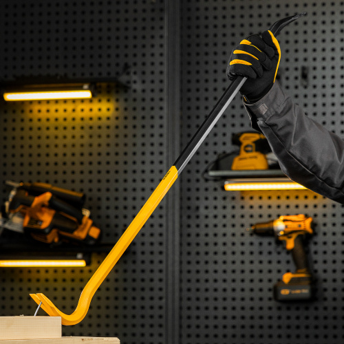 Лом-гвоздодер, 900 мм, шестигранный 19 мм, окрашенный, сталь 65 Denzel по ценам производителя в Воронеже с доставкой по всей России