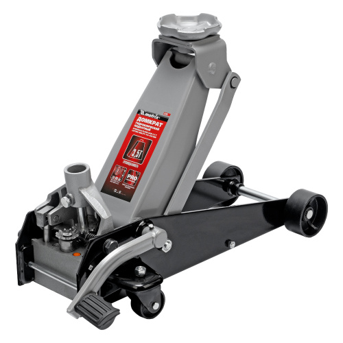 Домкрат гидравлический подкатной, 3.5 т, высота подъема 145-490 мм, с педалью Matrix по ценам производителя в Воронеже с доставкой по всей России