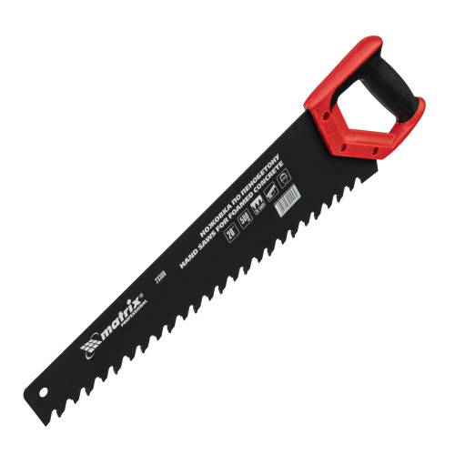 Ножовка по пенобетону, 500 мм, защитное покрытие, твердосплавные напайки на зубья, двухкомпонентная рукоятка Matrix по ценам производителя в Воронеже с доставкой по всей России