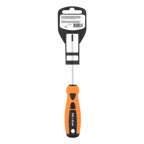 Отвертка "Point", PH0 х 80 мм, CS, двухкомпонентная рукоятка Sparta по ценам производителя в Воронеже с доставкой по всей России