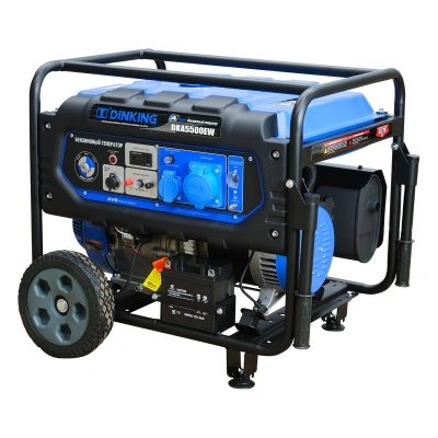 Генератор бензиновый Dinking DKA5500EW (5,5кВт, электростартер, 15лс, колёса) по ценам производителя в Воронеже с доставкой по всей России