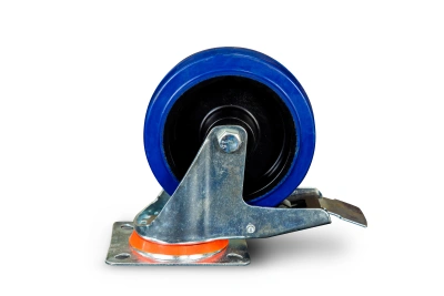 Колесо поворотное резина SRCLb 63 160 мм с тормозом (N) по ценам производителя в Воронеже с доставкой по всей России