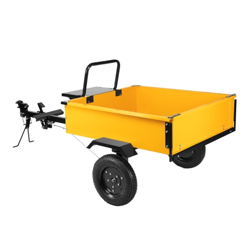 Прицеп для мотоблока TT-500, оцинк., груз. 500 кг, рег. сцепка, колеса 4.00-10, в упаковке Denzel по ценам производителя в Воронеже с доставкой по всей России