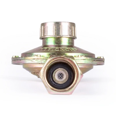 Редуктор пропановый с регулятором тип "ЛЯГУШКА" Foxweld (вход. гайка 21.8-14/1"LH, вых. 9мм) по ценам производителя в Воронеже с доставкой по всей России