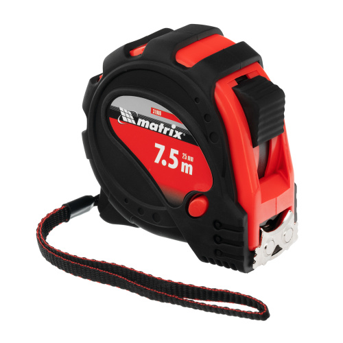 Рулетка Status Magnet 3 fixations,7,5 м х 25 мм,обрезиненный корпус,зацеп с магнитом Matrix по ценам производителя в Воронеже с доставкой по всей России