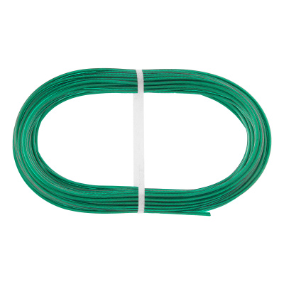 Трос металлополимерный зеленый ПР-3.0, толщина 3.0 мм, моток 20 метров Сибртех по ценам производителя в Воронеже с доставкой по всей России