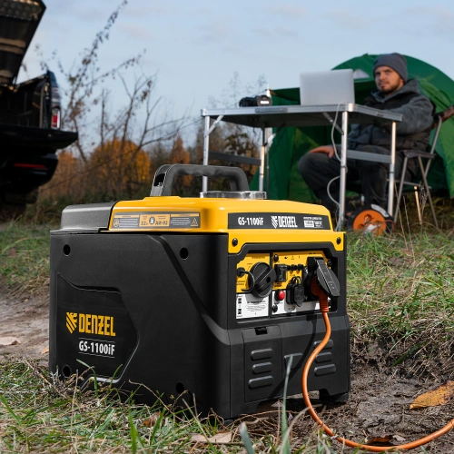 Генератор инверторный GS-1100iF, 1,1 кВт, 230 В, ручной старт DENZEL по ценам производителя в Воронеже с доставкой по всей России