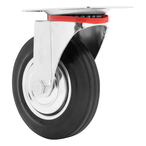 Колесо поворотное D 160 мм, крепление  платформенное Сибртех по ценам производителя в Воронеже с доставкой по всей России