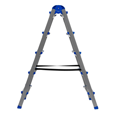 Стремянка двухсторонняя 5 ступеней, сталь профиль, стальные ступени, Сибртех по ценам производителя в Воронеже с доставкой по всей России