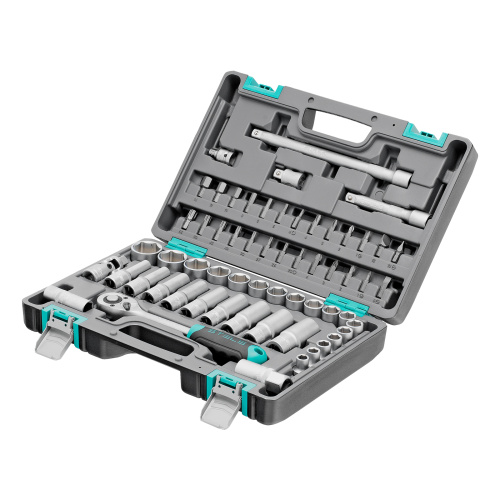 Набор инструментов, 1/2", CrV, пластиковый кейс 60 предметов Stels по ценам производителя в Воронеже с доставкой по всей России
