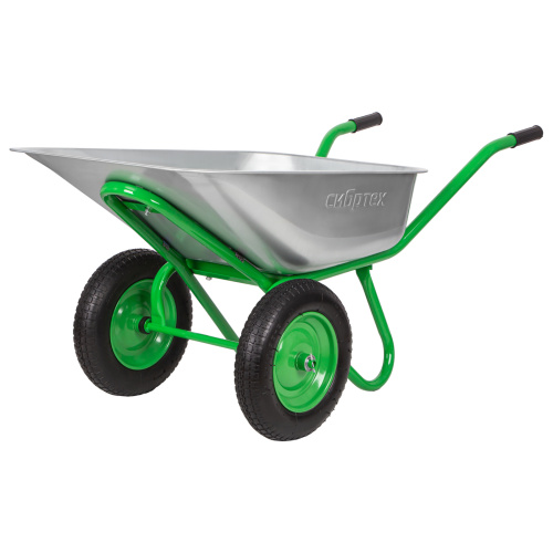 Тачка садово-строительная 2-х колесная, грузоподъемность 230 кг, объем 90 л Сибртех по ценам производителя в Воронеже с доставкой по всей России