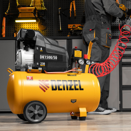 Компрессор воздушный DK1500/50, Х-PRO 1.5 кВт, 230 л/мин, 50 л Denzel по ценам производителя в Воронеже с доставкой по всей России