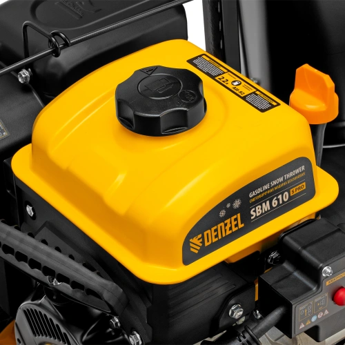 Бензиновая снегоуборочная машина SBM 610S PRO, 212 cc, электростартер, фара, обогрев Denzel по ценам производителя в Воронеже с доставкой по всей России