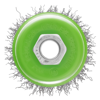 Щетка для УШМ, 65 мм, М14, "чашка", витая проволока 0.3 мм Сибртех по ценам производителя в Воронеже с доставкой по всей России