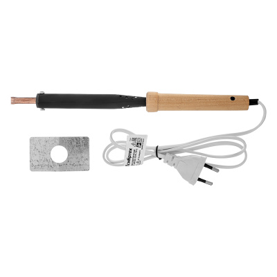 Паяльник электрический ЭПСН-03-100/220, деревянная ручка, Сибртех по ценам производителя в Воронеже с доставкой по всей России