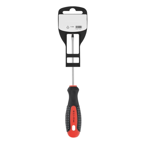 Отвертка Fusion, SL3 х 80 мм, CrV, трехкомпонентная рукоятка "Anti slip" Matrix по ценам производителя в Воронеже с доставкой по всей России