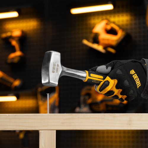 Кувалда 1 кг, цельнометаллическая, двухкомпонентная рукоятка Denzel по ценам производителя в Воронеже с доставкой по всей России