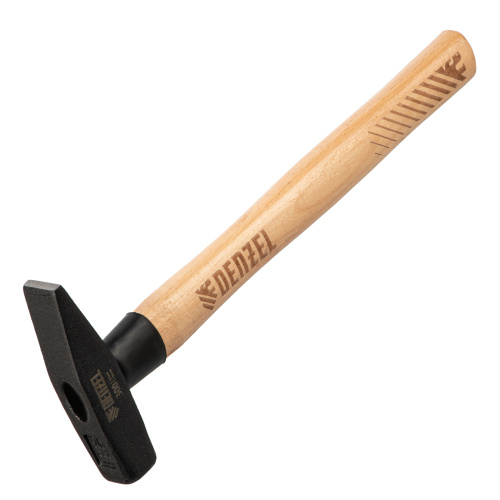 Молоток слесарный, 300 г, кованый квадратный боек, буковая рукоятка Denzel по ценам производителя в Воронеже с доставкой по всей России