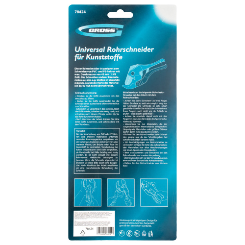 Ножницы для резки изделий из ПВХ, универсальные, D 42 мм, порошковое покрытие рукояток Gross по ценам производителя в Воронеже с доставкой по всей России