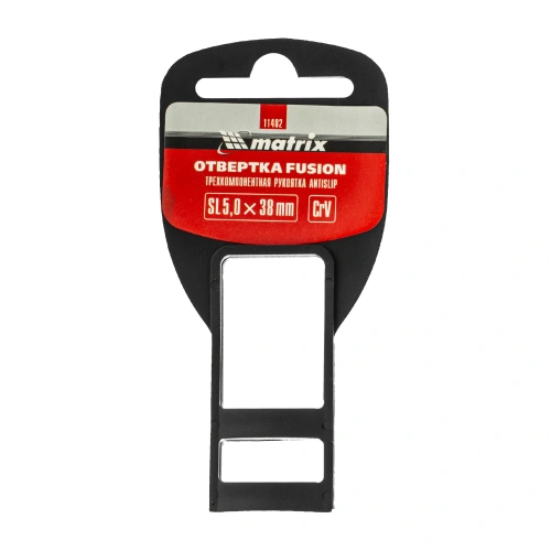 Отвертка Fusion, SL5 х 38 мм, CrV, трехкомпонентная рукоятка "Anti slip" Matrix по ценам производителя в Воронеже с доставкой по всей России