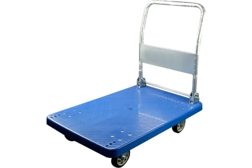 Тележка платформенная пластиковая 350 кг TOR PH350P (1100х650) со складной ручкой (резина 150 мм) по ценам производителя в Воронеже с доставкой по всей России