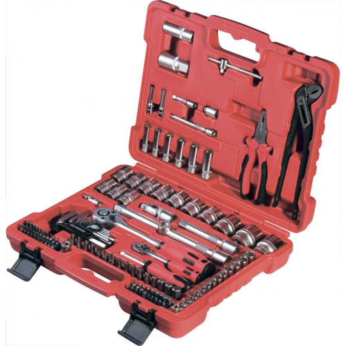 Набор слесарно-монтажный с квадратами 1/4, 1/2 и 5/16", 117 предметов Matrix ProFI по ценам производителя в Воронеже с доставкой по всей России