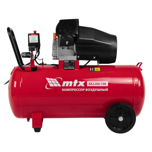 Компрессор воздушный КК-2200/100, 2,2 кВт, 350 л/мин, 100 л, прямой привод, масляный MTX по ценам производителя в Воронеже с доставкой по всей России