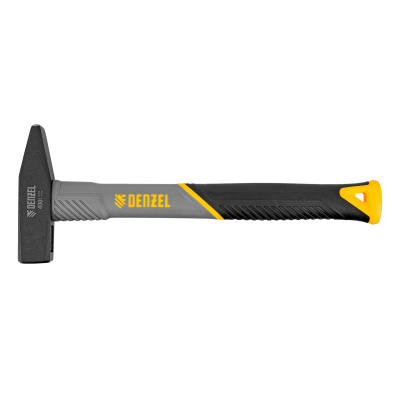 Молоток слесарный, 400 г, кованый, фибергласовая рукоятка c TPR покрытием Denzel по ценам производителя в Воронеже с доставкой по всей России