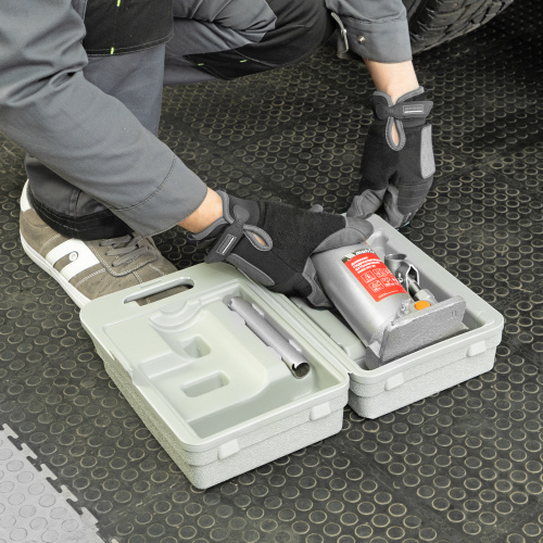 Домкрат гидравлический бутылочный, 5 т, h подъема 197-382 мм, в пластиковом кейсе Matrix по ценам производителя в Воронеже с доставкой по всей России