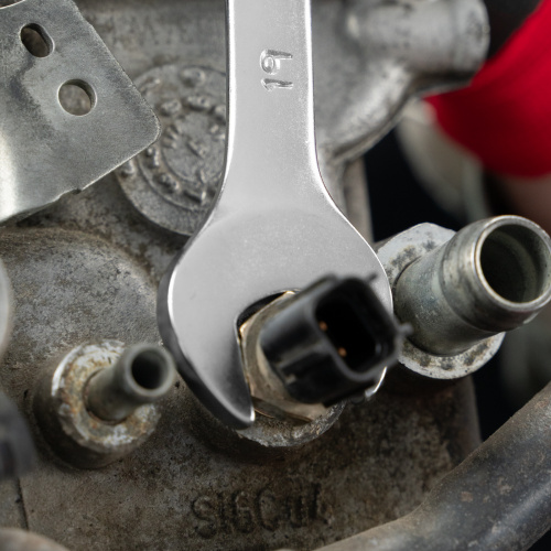 Ключ комбинированный, 19 мм, CrV, матовый хром Stels по ценам производителя в Воронеже с доставкой по всей России