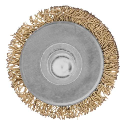 Щетка для дрели, 30 мм, плоская со шпилькой, латунированная витая проволока Matrix по ценам производителя в Воронеже с доставкой по всей России