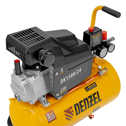 Компрессор воздушный DK1500/24, Х-PRO 1.5 кВт, 230 л/мин, 24 л Denzel по ценам производителя в Воронеже с доставкой по всей России