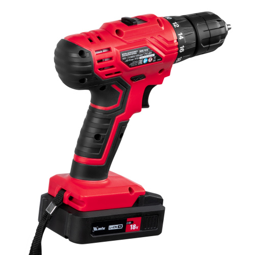 Дрель-шуруповерт аккумуляторная MCDL-18-02, Li-Ion, 18 В, 2 акк. MTX по ценам производителя в Воронеже с доставкой по всей России