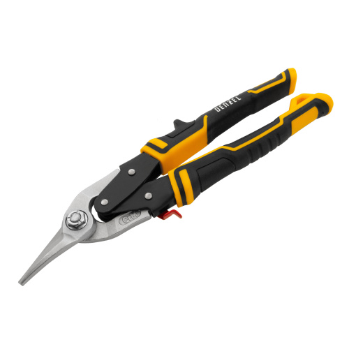 Ножницы по металлу, 270 мм, прямой и левый рез, сталь-СrMo, трехкомпонентные рукоятки Denzel по ценам производителя в Воронеже с доставкой по всей России