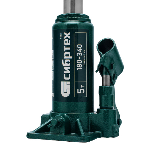 Домкрат гидравлический бутылочный, 5 т, 180-340 мм Сибртех по ценам производителя в Воронеже с доставкой по всей России